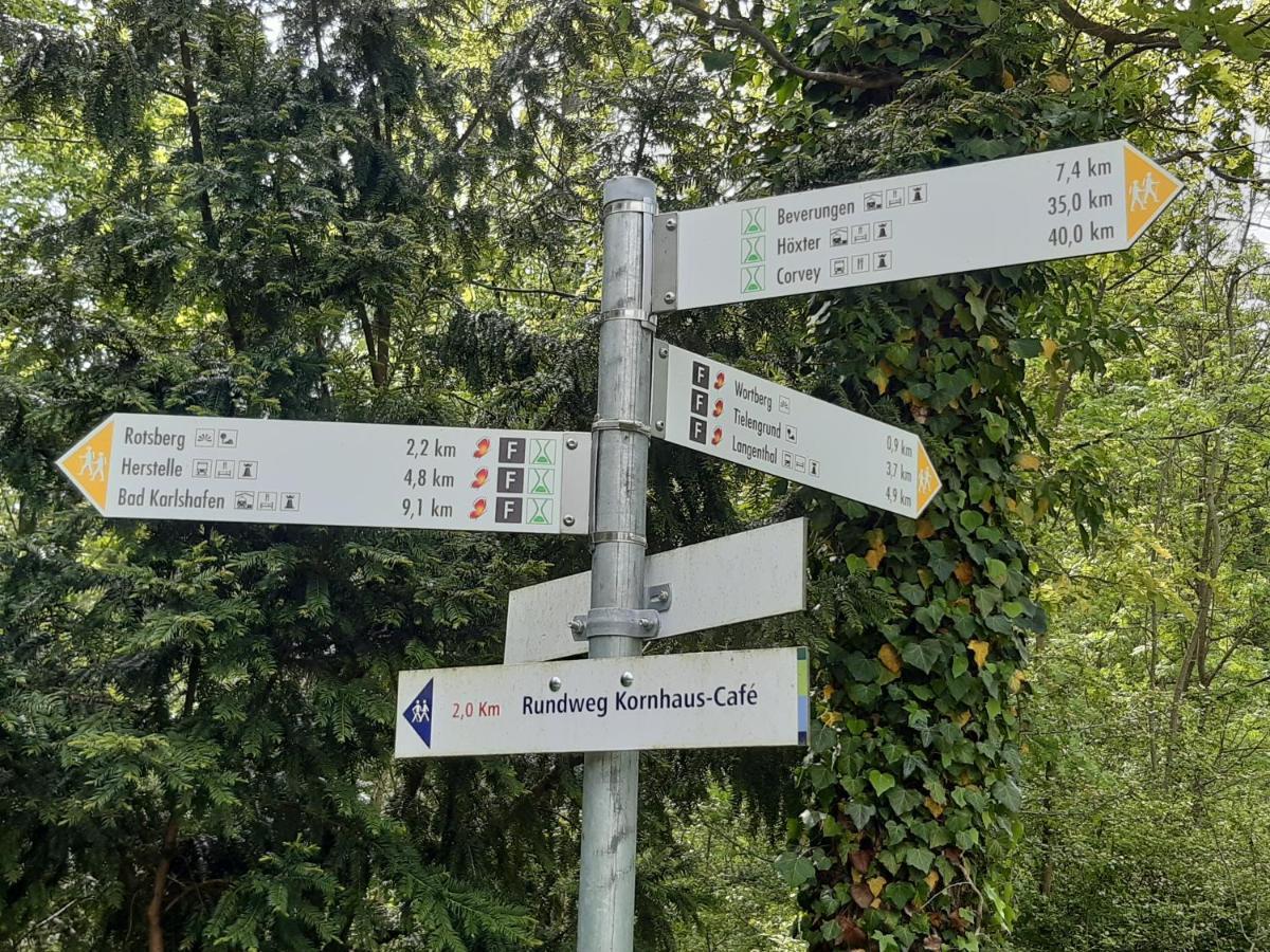 Ferienhaus Am Weserberglandsee Lauenforde Exteriör bild